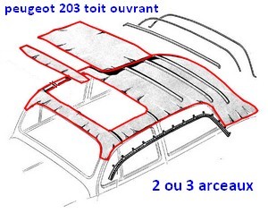 2 ou 3 arceaux peugeot 203